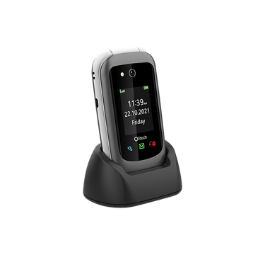 Open Box Olitech Easy Flip2 4G Seniors Phone Big Buttons GPS Location - Black/White